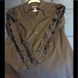 INC Ruffle Sleeve Corset Back Style